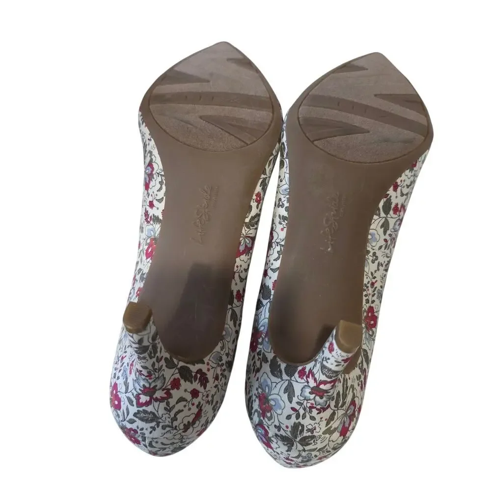 Life Stride Sevyn Pump Red Multi Floral Size 11M